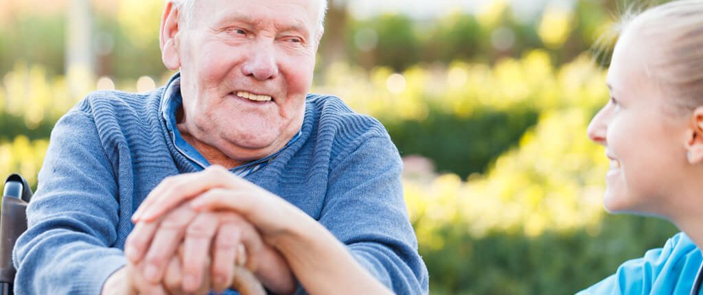 Elderly man outside Elderly man outside